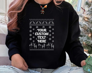 Personalized Christmas Sweatshirt | Family Name Xmas Jumper