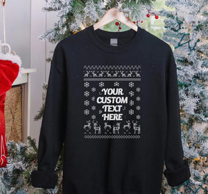 Personalized Christmas Sweatshirt | Family Name Xmas Jumper