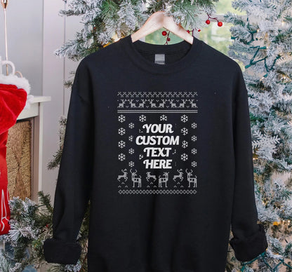 Personalized Christmas Sweatshirt | Family Name Xmas Jumper