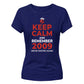 Keep Calm 2009 Women's Cricket Printed Ladies Fit T-Shirt - England Cricket 2026 Tee Shirt