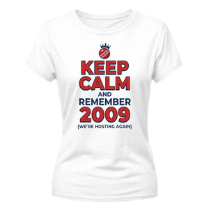 Women cricket t shirt Keep Calm 2009 Sweatshirt- T20 Womens World Cup Sweatshirt