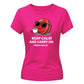 Keep Calm and Carry On Women's Cricket Printed Ladies Fit T-Shirt - England Cricket World Cup 2026