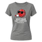 Keep Calm and Carry On Women's Cricket Printed Ladies Fit T-Shirt - England Cricket World Cup 2026