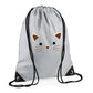 Kids String Bag Black Cat Face Design