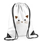 Kids String Bag Black Cat Face Design