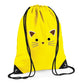 Kids String Bag Black Cat Face Design