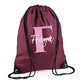 Kids String Bag with Custom Initial & Name