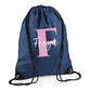 Kids String Bag with Custom Initial & Name