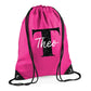 Kids String Bag with Custom Initial & Name