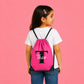 Kids String Bag with Custom Initial & Name