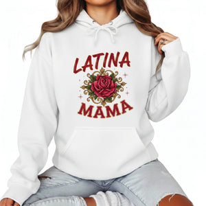 Latina Mama Rose Mother's Day Printed Unisex Hoodie