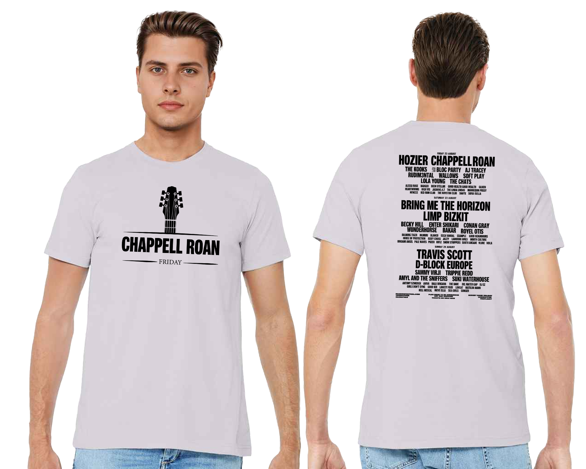 Chappell Roan Friday T-Shirt, Reading & Leeds Festival Printed Unisex Crew Neck Tee, Retail Fit Top M8471