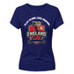 Lead Inspire Women's Cricket Printed Ladies Fit T-Shirt - England Cricket World Cup 2026