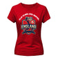 Lead Inspire Women's Cricket Printed Ladies Fit T-Shirt - England Cricket World Cup 2026