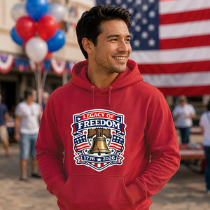 Legacy of Freedom USA Independence Day Unisex Hoodie