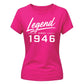 Legend Since 1946 Vintage 80th Birthday Ladies Fit-TShirt