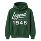 Legend Since 1946 Vintage 80th Birthday Unisex Hoodie