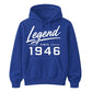 Legend Since 1946 Vintage 80th Birthday Unisex Hoodie