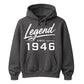 Legend Since 1946 Vintage 80th Birthday Unisex Hoodie