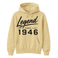 Legend Since 1946 Vintage 80th Birthday Unisex Hoodie