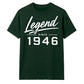 80th Birthday Gift Legend Since 1946 Vintage 80 Years Old Birthday T Shirt