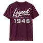 80th Birthday Gift Legend Since 1946 Vintage 80 Years Old Birthday T Shirt