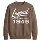 Legend Since 1946 Vintage 80th Birthday Unisex Sweatshirt