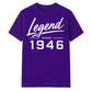 80th Birthday Gift Legend Since 1946 Vintage 80 Years Old Birthday T Shirt