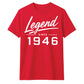 80th Birthday Gift Legend Since 1946 Vintage 80 Years Old Birthday T Shirt