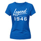 Legend Since 1946 Vintage 80th Birthday Ladies Fit-TShirt