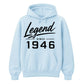 Legend Since 1946 Vintage 80th Birthday Unisex Hoodie