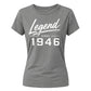Legend Since 1946 Vintage 80th Birthday Ladies Fit-TShirt