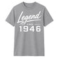 80th Birthday Gift Legend Since 1946 Vintage 80 Years Old Birthday T Shirt
