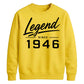 Legend Since 1946 Vintage 80th Birthday Unisex Sweatshirt