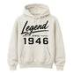 Legend Since 1946 Vintage 80th Birthday Unisex Hoodie