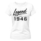 Legend Since 1946 Vintage 80th Birthday Ladies Fit-TShirt