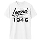 80th Birthday Gift Legend Since 1946 Vintage 80 Years Old Birthday T Shirt