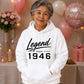 Legend Since 1946 Vintage 80th Birthday Unisex Hoodie