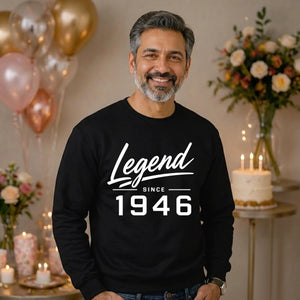 Legend Since 1946 Vintage 80th Birthday Unisex Sweatshirt