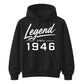 Legend Since 1946 Vintage 80th Birthday Unisex Hoodie