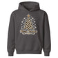 Leopard Print Christmas Tree Graphic Kids Hoodie