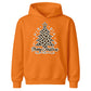 Leopard Print Christmas Tree Graphic Kids Hoodie