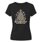 Leopard Print Graphic Tree Christmas Ladies T-Shirt