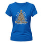 Leopard Print Graphic Tree Christmas Ladies T-Shirt