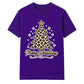 Leopard Print Merry Christmas Tree Graphic Unisex T-Shirt