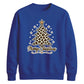 Leopard Print Tree Graphic Christmas Unisex Sweatshirt