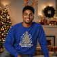 Leopard Print Tree Graphic Christmas Unisex Sweatshirt