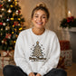 Leopard Print Tree Graphic Christmas Unisex Sweatshirt
