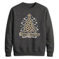 Leopard Print Tree Graphic Christmas Unisex Sweatshirt