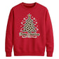 Leopard Print Tree Graphic Christmas Unisex Sweatshirt